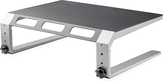 StarTech Monitor Riser Stand for up to 32in, Steel and Aluminum (MONSTND) | For up to 32" (22lb/10kg) Monitor, Computer Monitor Riser, Height Adjustable - Image 4