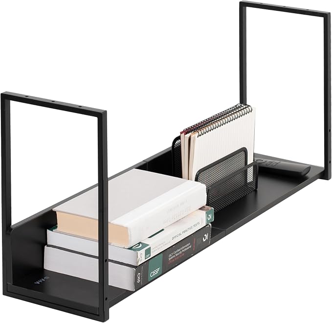 VIVO Under Desk 30 x 7 inch Storage Shelf, Office Accessory Holder for Supplies, Gaming Devices, and More, Workstation Organizer, Black, DESK-SHELF30-UB by Unknown