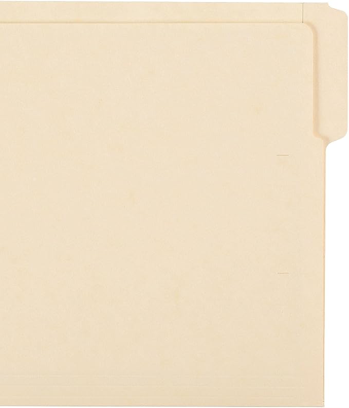 Smead End Tab File Folder, Shelf-Master Reinforced 1/3-Cut Tab, Letter Size, Manila, 100 per Box (24134) | Premium manila stock, double-thick reinforced tab, embossed labeling lines, for medical, dental, and office shelf filing - Image 5