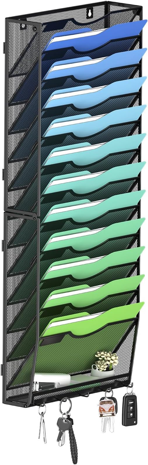 Kuntine.B Wall File Organizer Office Hanging Magazine Holder Wall File Organizer for Office Home by KuntineB