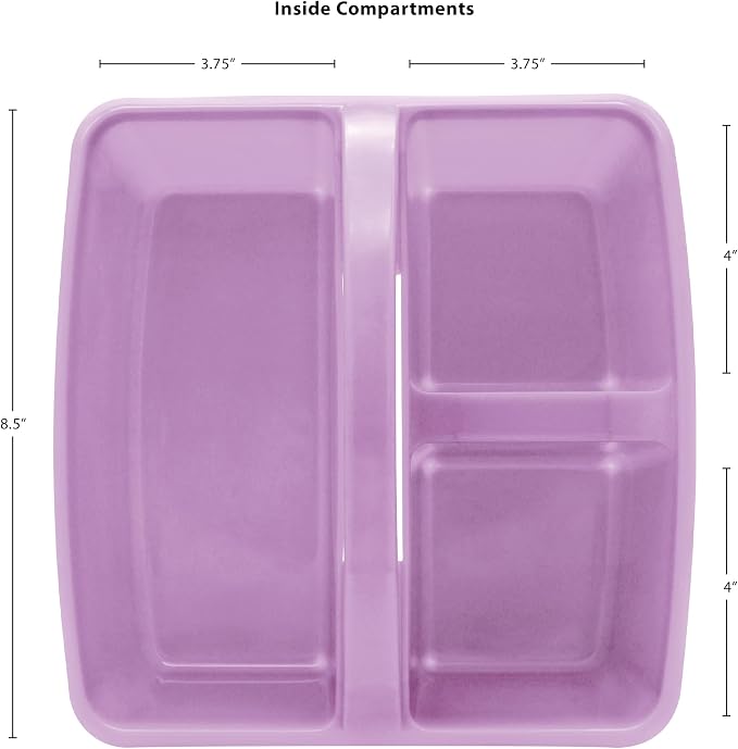Teacher Created Resources Lavender Portable Plastic Storage Caddy 6-Pack for Classrooms, Kids Room, and Office Organization, 3 Compartments (TCR2088745) - Image 5
