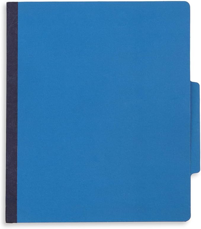 Blue Summit Supplies 30 Dark Blue Classification Folders, 1 Divider, Letter | Heavy duty 25pt dark blue pressboard, 1 divider, 2 in expansion, 2 prong, medical files and office reports - Image 3
