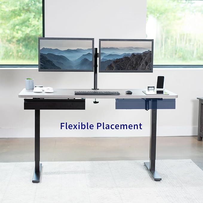 VIVO Black 22 x 9 inch Under Desk Slide Out Drawer, DESK-AC03A-22B | No Shell, Sturdy Steel Design, Under Desk Storage, Workstation Organizer for Home Office, Holds 11 lbs - Image 8