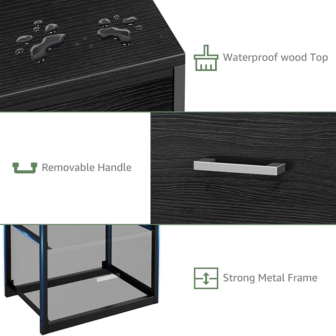 BOLUO Stackable Storage Drawers Narrow Closet Organizers and Storage Fabric Black 2 Drawer Dresser for Bedroom Modern - Image 9