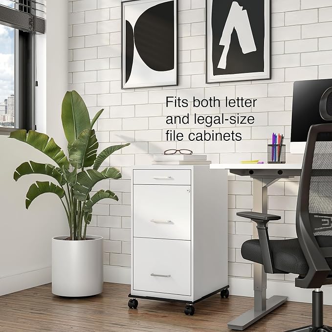 Staples Vertical File Caddy for Letter/Legal Files, Letter/Legal Compatible, Black, 2 Pack - Image 8
