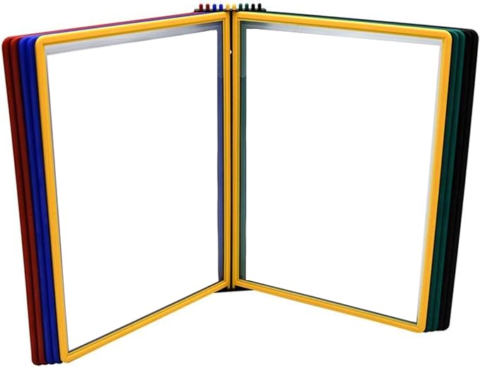 Tarifold Wall Mount Reference System, 10 Easy-Load Pockets, Assorted Colors | 10 Double-Sided Polypropylene Pockets, Holds 20 Letter-Size Sheets, Sturdy Wall-Mount Bracket, Quick and Easy to Install - Image 5