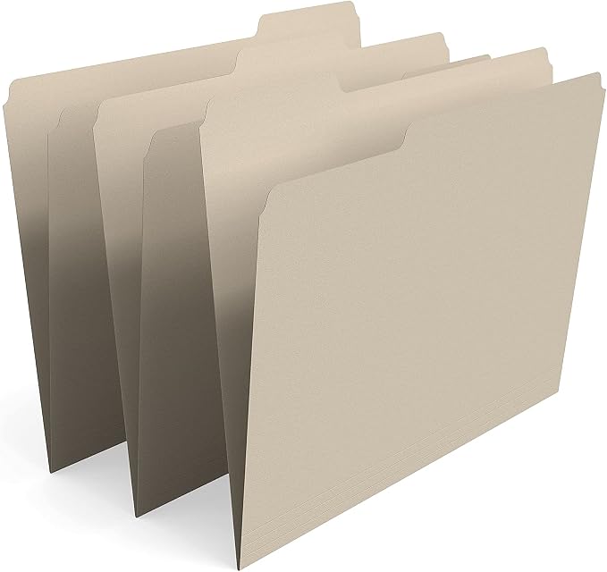 Staples File Folders, Letter Size, 3‑Tab Design, Manila, Durable Paper Stock, 1000/Carton - Image 3