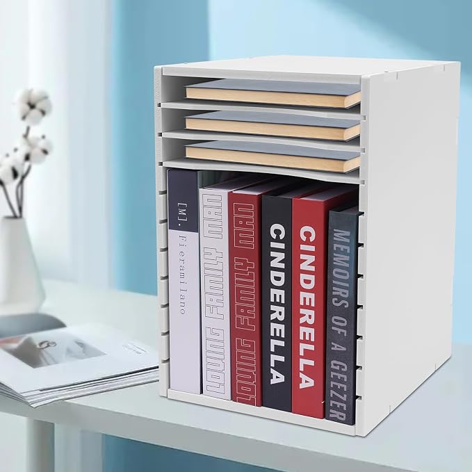 Mail Organizer 11 Slots, Literature Organizer for Classroom, Office, Home | PVC Materials & Adjustable Dividers | to Organize Files, Documents, Letters, Card Stock | 10.6''W*11.8''D*15.7''H - Image 8