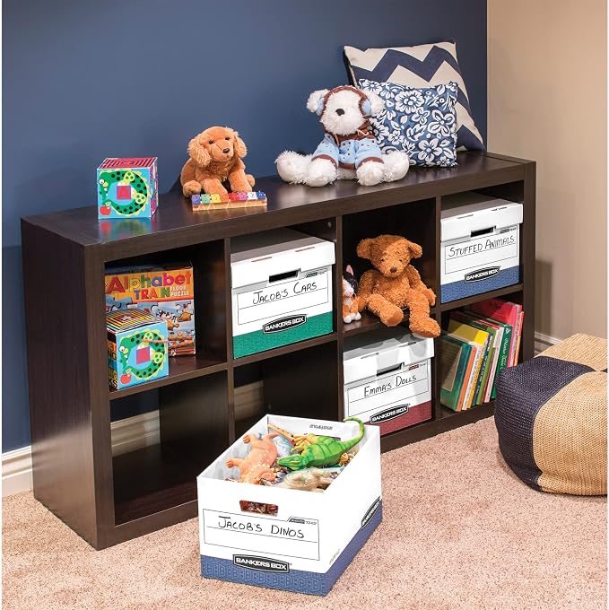 Bankers Box 12-Pack Heavy-Duty File Storage Boxes, Letter/Legal, FastFold | Archive with confidence using heavy-duty boxes, locking lids, and rugged construction that protects high-value records. - Image 4
