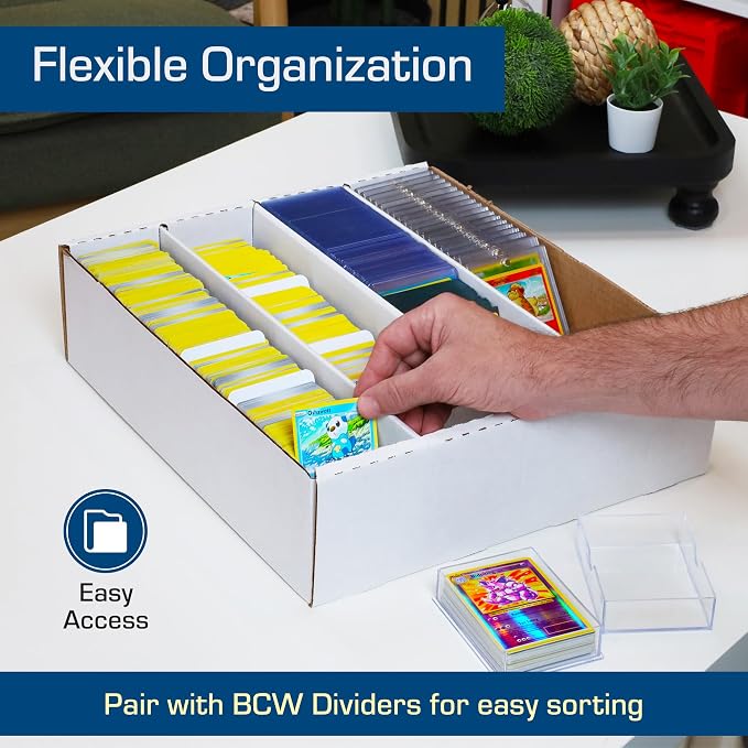 BCW Monster Box - 4ct Trading Card Storage Box | Holds 3200 Cards | Sports & TCG Card Organizer - Image 5