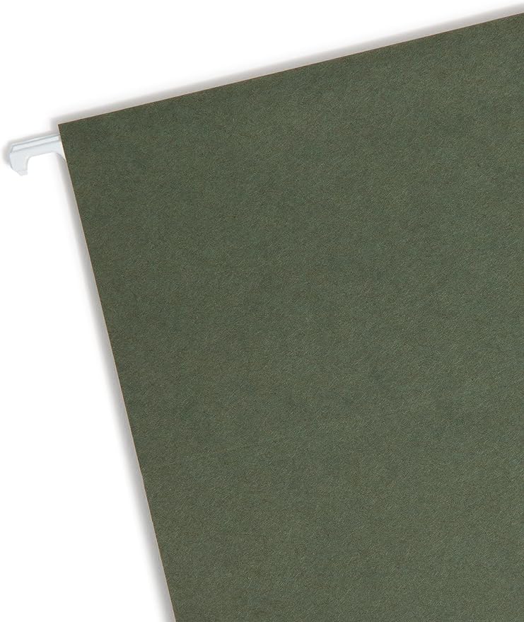 Smead Hanging File Folder, No Tabs, Letter Size, Standard Green, 25 per Box (64010) (Pack of 4) - Image 2
