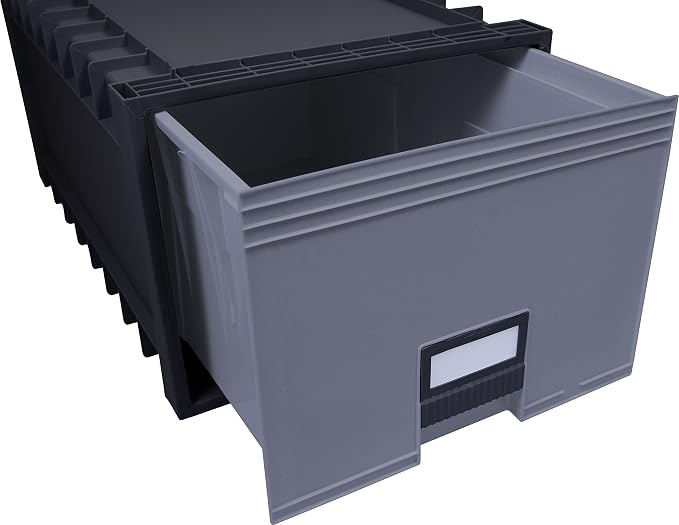 Storex, STX61106U01C, Archive Files Storage Box, 1 / Each, Black,Gray - Image 3