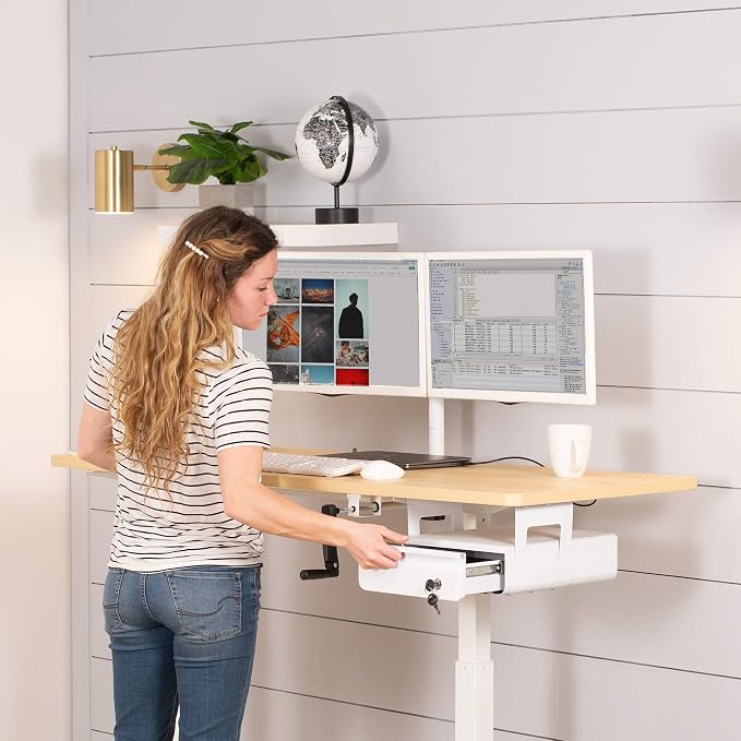 VIVO White 12 x 14 inch Under Desk Drawer, DESK-AC03L-W | Sturdy Steel Design, Secure Locking Drawer, Home Office Storage Organizer, Holds 11 lbs - Image 8