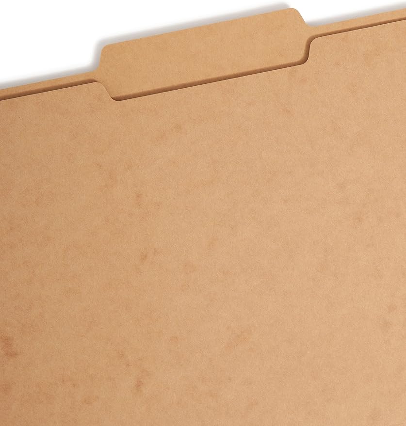 Smead Heavyweight Fastener File Folder, 2 Fasteners, 2/5-Cut Tab Right of Center Position, Guide Height, Letter Size, Kraft, 50 per Box (14882) - Image 3