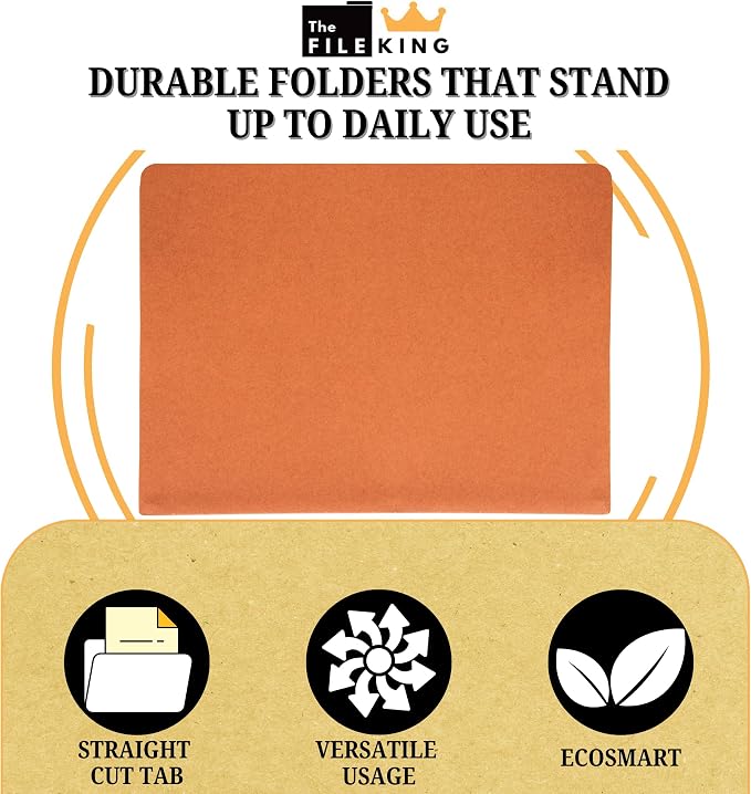 The File King Expanding Accordion File Folder - Legal Size 8½” x 14” | 3.5” Expansion, 10 Pack | Straight Cut Tab | Holds Thick Case Files | Law, Accounting & Business Filing Organizer | Made in USA - Image 3