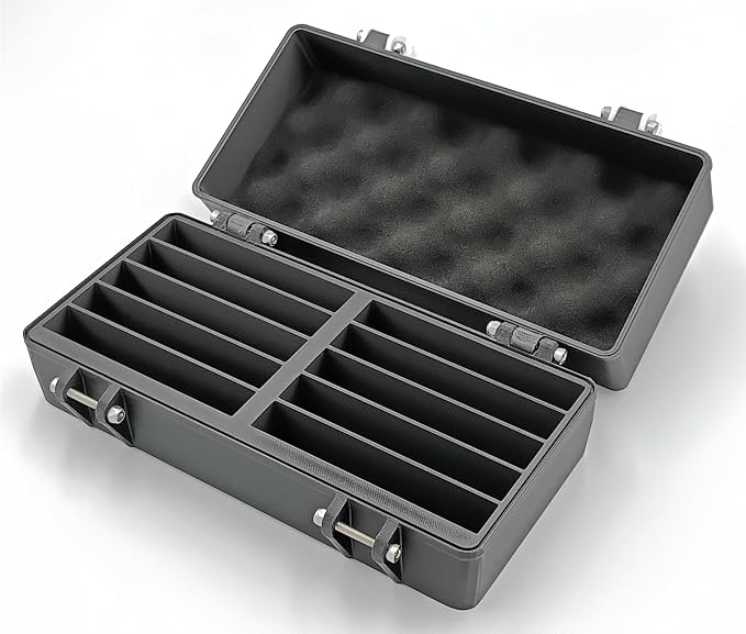 Rugged Protective Carrying Case for Music Audio Cassettes - Holds 10 Tapes - Image 3