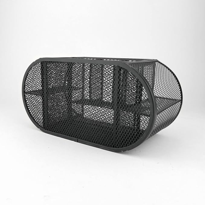 D.RECT Desk Organizer | Metal Pencil Holder | Mesh Desk Shelf with Note Holder | Perfect for School, Office, Home | 350 x 297 x 275 mm | Black - Image 7