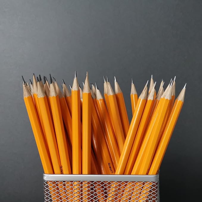 D.RECT Desk Organiser, Pen Holder, Desk Pen Holder, Table Organiser Made of Metal, Office Tray with Note Holder, Mesh, 103 x 154 x 103 mm, Silver - Image 2