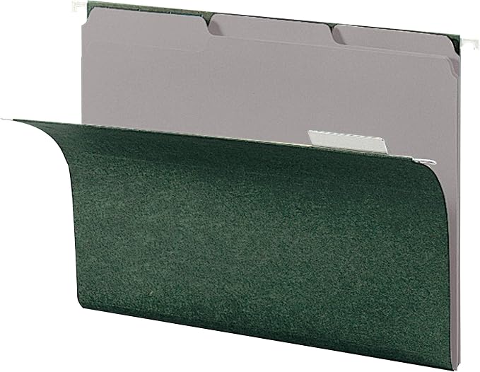 Smead Interior File Folder, 1/3-Cut Tab, Letter Size, Gray, 100 per Box, Expandable File Folders for Filing Cabinet - Image 3
