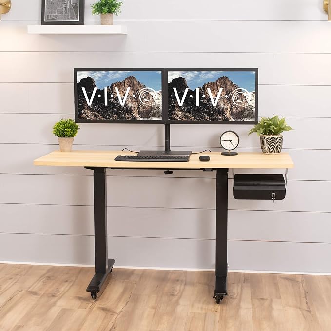 VIVO Black 12 x 14 inch Under Desk Drawer, DESK-AC03L-B | Sturdy Steel Design, Secure Locking Drawer, Home Office Storage Organizer, Holds 11 lbs - Image 9