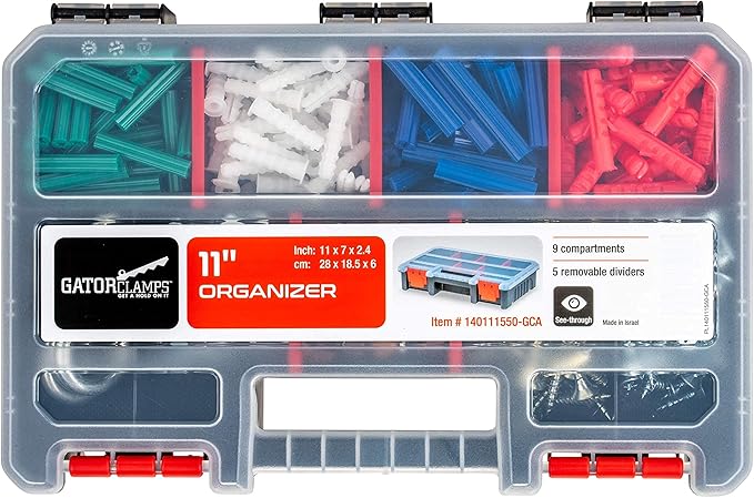 3-Pack Organizer Set – Small Parts Storage Boxes with Removable Dividers – 1 Medium & 2 Mini Hardware Cases for Screws, Bolts, Crafts – Durable Nylon Toolbox for Garage or Travel Use - Image 4