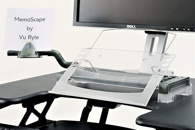 MemoScape Adjustable In-Line Document Holder for Typing | Reduce Neck Strain, Improve Focus, Boost Desk Organization, and Workflow | Paper Holder Stand for Desk and Home Office - Camouflage (VUR 4080) - Image 5