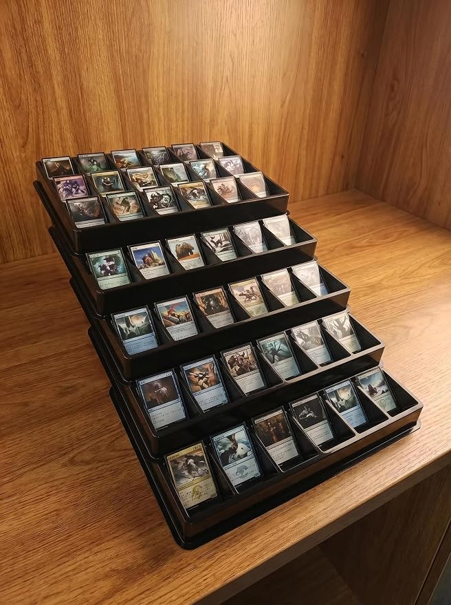 Card Sorting Tray 5ct – 18 Compartment Each, Stackable Trading Card Organizer for TCG, Durable Card Storage Sorter for Sports MTG Cards - Image 7