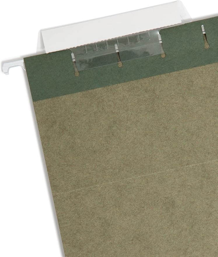 Smead Hanging File Folder with Tab, 1/3-Cut Adjustable Tab, Legal Size, Standard Green, 25 per Box - Image 2