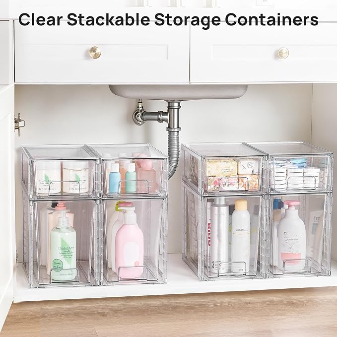 Vtopmart Clear Stackable Storage Drawers - Image 4