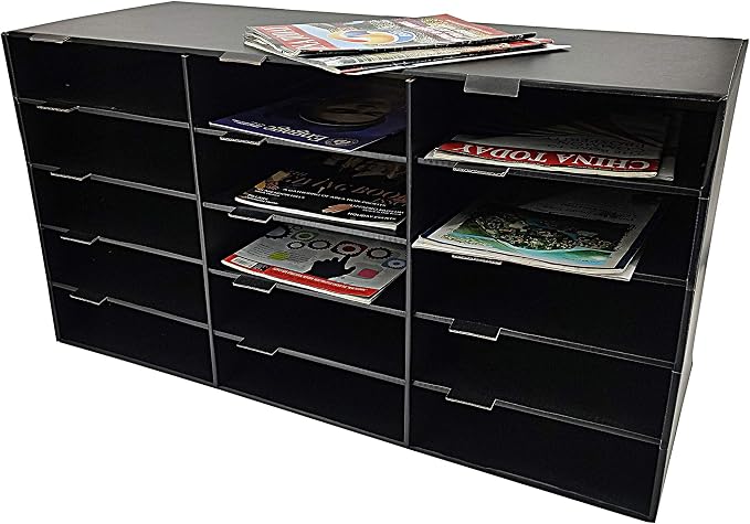 FixtureDisplays Construction Paper Storage Bin 15 Slot Vertical File Compartment Organizer for Home, Office, Classroom 32 x 13 x 17, Slot 10 x 3 15316-NPF - Image 4