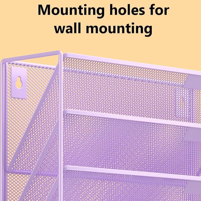 Kuntine.B Wall File Organizer Office Hanging Magazine Holder Wall File Organizer for Office Home - Image 4