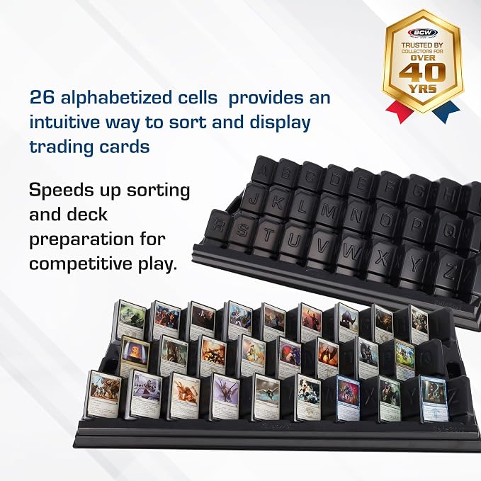 BCW SafeSort Card Sorting Tray – Organizer for Baseball, Trading, TCG, Deck, Game, and Collection Display - Image 2