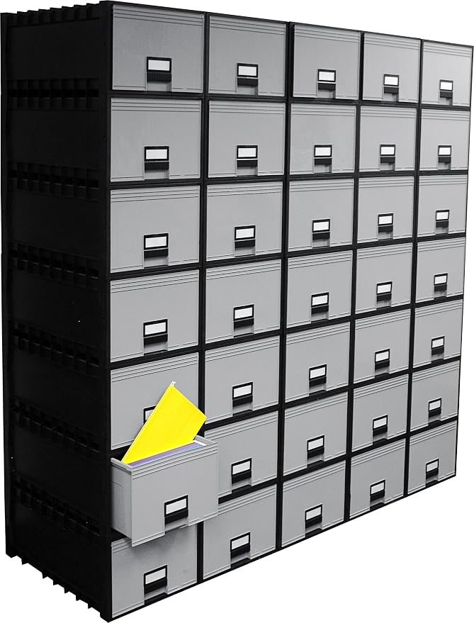 Storex, STX61106U01C, Archive Files Storage Box, 1 / Each, Black,Gray - Image 6