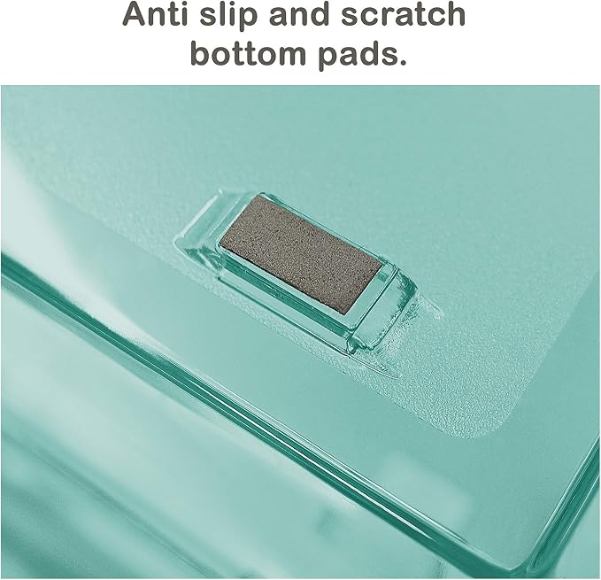 Acrimet Facility 3 Tier Letter Tray, Side Load, Letter Size/A4, Desktop File Organizer, Plastic (Clear Green Color) | Document Tray with Aluminum Rods - Image 6