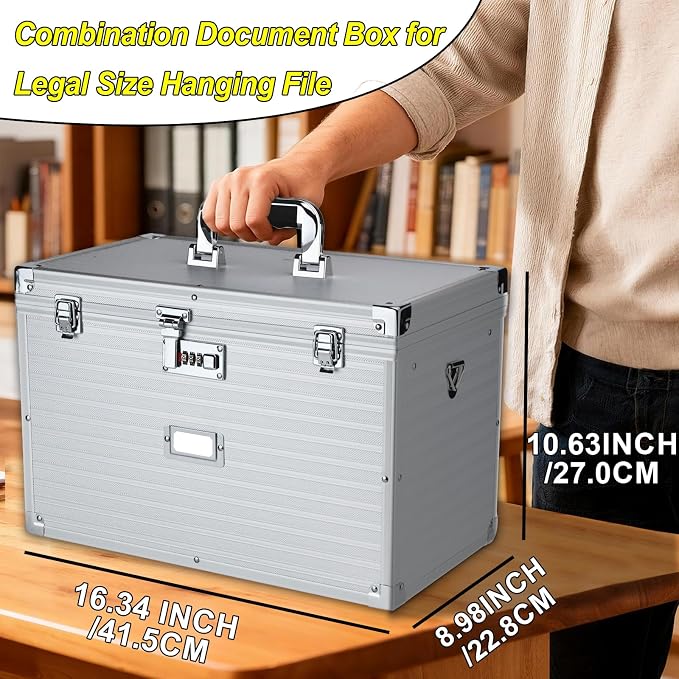 Hanging File Box for Legal | All-in-one set, 20 Folders - Image 6