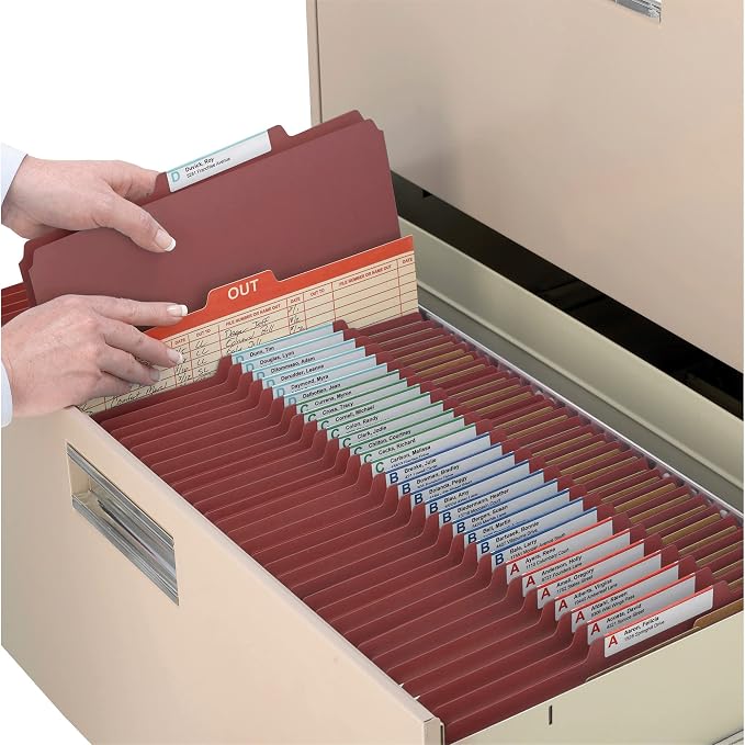Smead 100% Recycled Pressboard Classification File Folder, 10 per Box & Pressboard Classification File Folder - Image 7