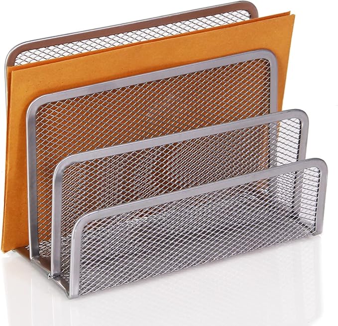 YBM HOME Pack of 48 3-Slot Desk Mail Organizer and Letter Sorter - Mesh Black File and Documents Sorter Holder for Office Desktop, School and Home Use - Image 3