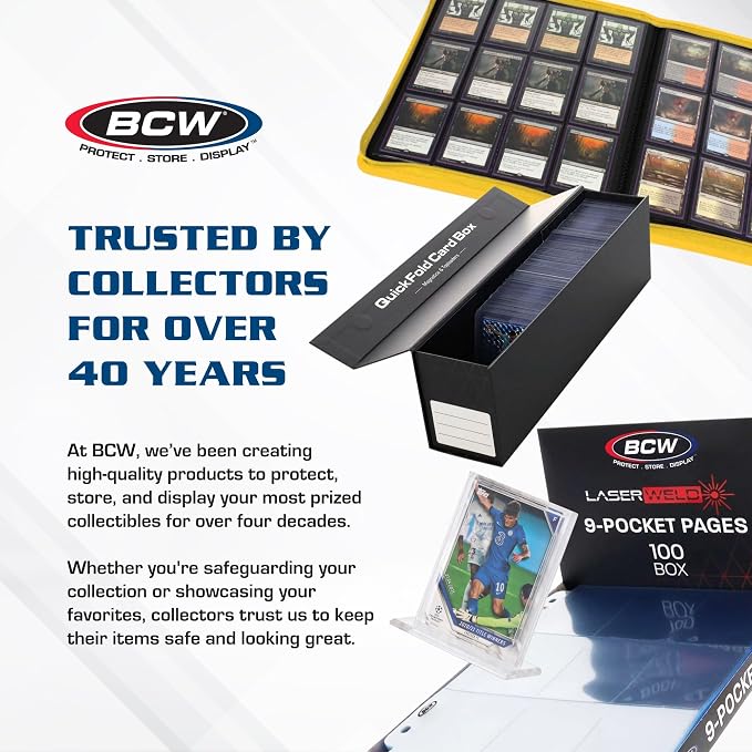 BCW 800ct Trading Card Storage Boxes - 10 Pack | Organizer for Sports Cards, MTG, Pokemon, and Card Games | Assemby Required - Image 7