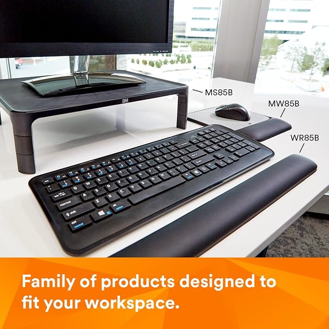 3M Adjustable Computer Monitor Stand, 16 in x 12 in x 13.6 in | Height Adjustable Monitor Riser For Desk, Office, Home With Underneath Storage Space, No Skid - Image 21