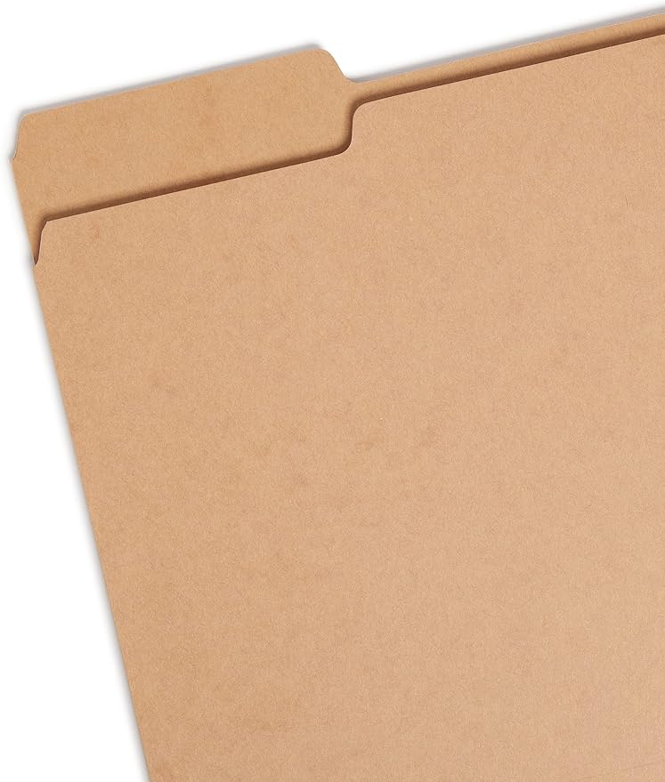 Smead File Folder, 1/3-Cut Tab, Letter Size, Kraft, 50 per Box (10830) - Image 2