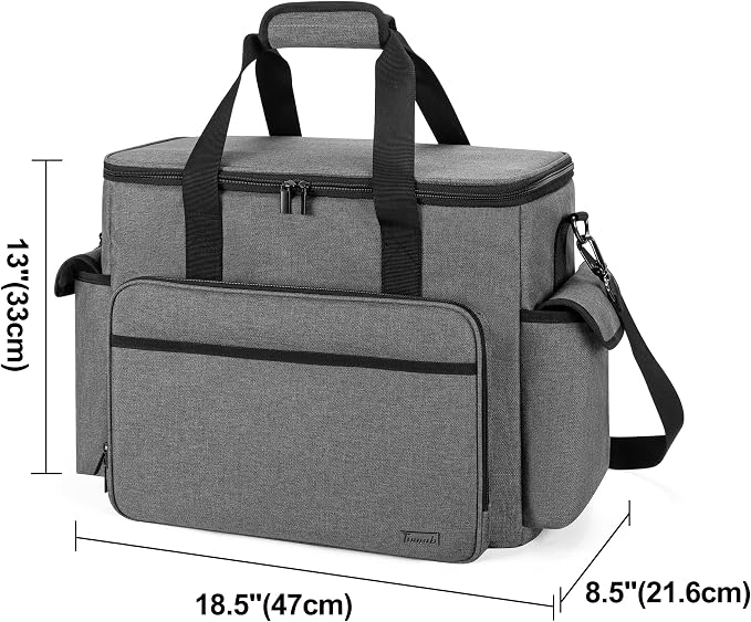 Trunab Scrapbook Bag with Laptop Sleeve & Pockets, Craft Organizer Tote | Padded Laptop Sleeve, Multiple Pockets for Scrapbooking Supplies & Art Tools - Image 7