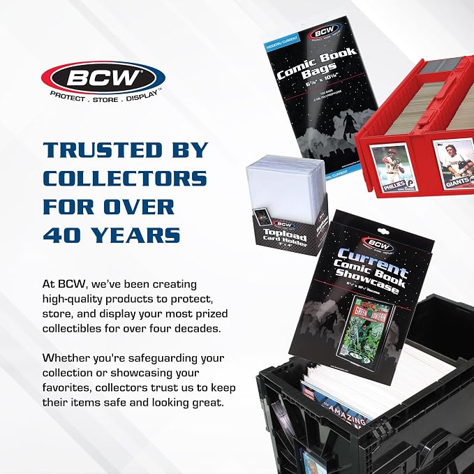 BCW Collectible Card Bin – (2-Pack, Gray) | Holds up to 1600 Cards | Plastic Storage Box for Pokémon, MTG & Sports Cards - Image 6