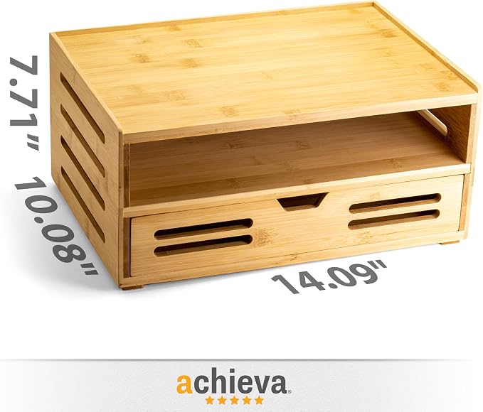 Achieva Bamboo Organizer with Drawer (71005) - Image 2