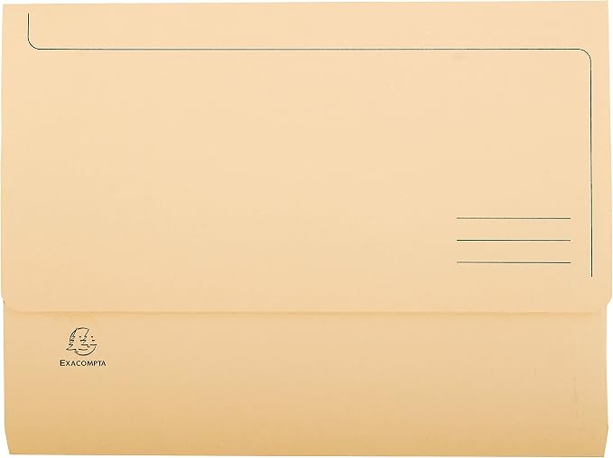 Exacompta - Ref 47970E - Super Pocket Wallets - 245 x 325mm in Size, Suitable for A4 Documents, 30mm Expanding Gusset, 210gsm Midweight Manilla - Assorted Colours (Pack of 10) - Image 2