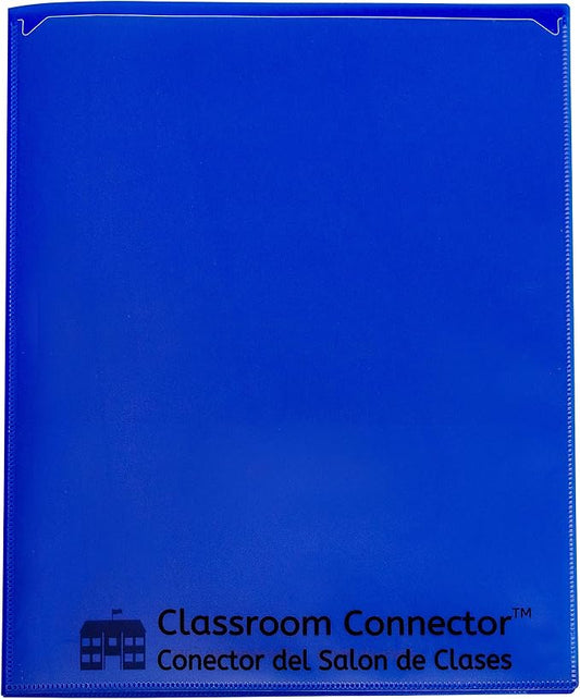 C-Line Classroom Connector™ Multi-Pocket School-to-Home Portfolio, Blue, 15/BX (32305), 9.5 x 11.75 x 0.25 by C-Line
