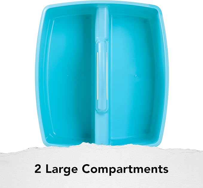 Storex Industries 13" x 11" x 6.375" Large Caddy, Teal - Image 3