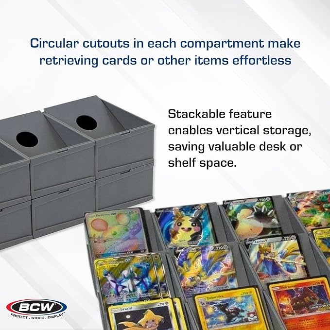 BCW Modular Card Sorting Tray - 2ct | Customizable Display and Storage Grid TCG Sorting Tray | Ideal for Sports Cards, Magic the Gathering, Pokémon, and More - Image 4