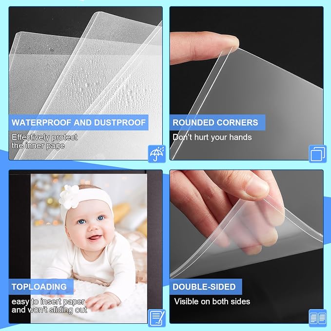 Sherr 20 Pcs 16 x 20 Inches Rigid Print Protectors Clear Hard Plastic Sheet Protectors Poster Sleeves for Protect Store and Display Photographs, Prints and Documents - Image 4
