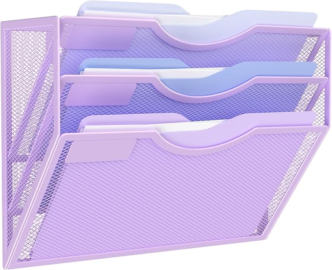 Kuntine.B Wall File Organizer Office Hanging Magazine Holder Wall File Organizer for Office Home by KuntineB
