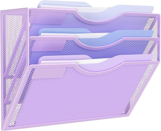 Kuntine.B Wall File Organizer Office Hanging Magazine Holder Wall File Organizer for Office Home by KuntineB